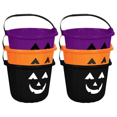 black jack o lantern bucket